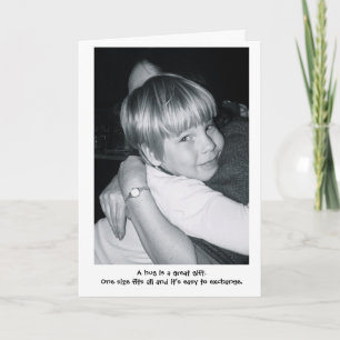 Tarjeta Un abrazo es un gran regalo