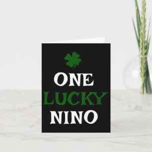 Tarjeta Un afortunado niño día de san patricio divertido i