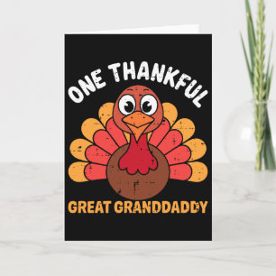 Tarjeta Un agradecido bisabuelo pavo divertido Día de Acci