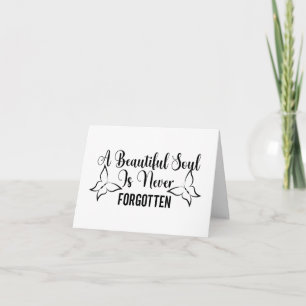 Tarjeta Un Alma Hermosa Nunca se Olvida PERSONALIZADO