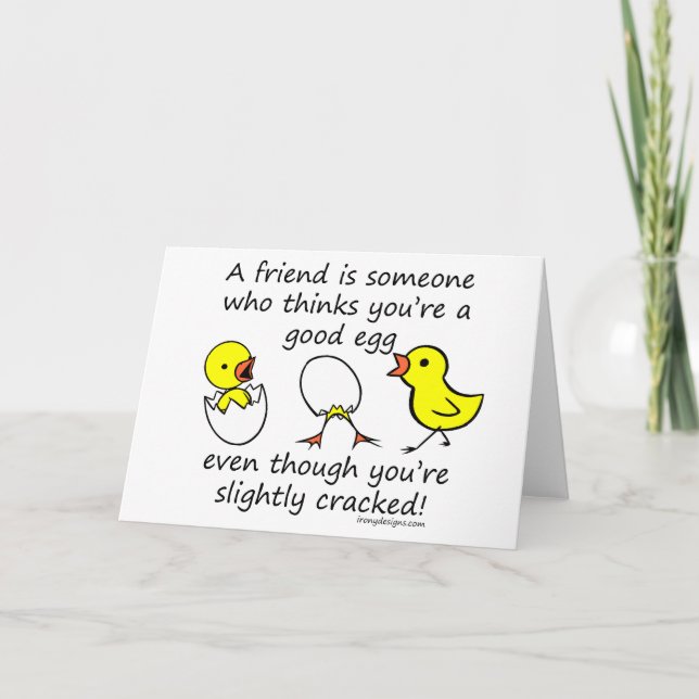 Tarjeta Un amigo es alguien (Anverso)