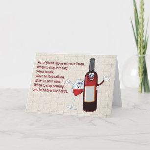 TARJETA "UN AMIGO REAL SABE CUÁNDO ESCUCHAR"