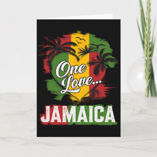 Tarjeta Un Amor Jamaica 2025 Flor de Hibisco Vacaciones de