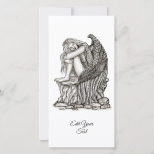 Tarjeta Un ángel dormido en la piedra