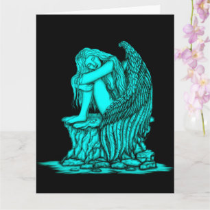 Tarjeta Un ángel dormido en la piedra