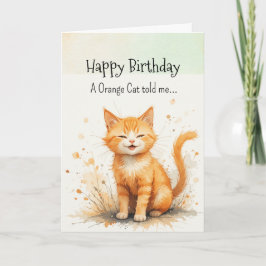 Tarjeta Un animal de cumpleaños de persona de un gato Nara