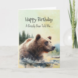 Tarjeta Un animal divertido de cumpleaños con personalidad