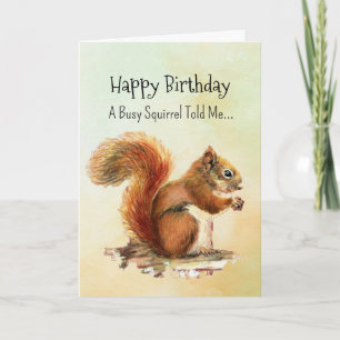 Tarjeta Un animal divertido de cumpleaños de la personalid