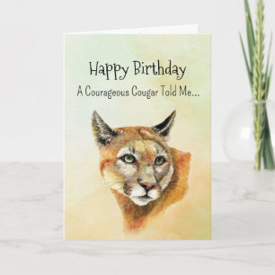 Tarjeta Un animal divertido de cumpleaños de la personalid