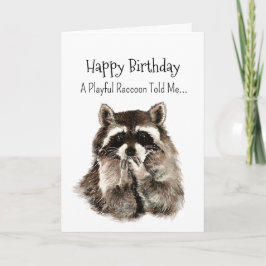 Tarjeta Un animal divertido de cumpleaños de la personalid