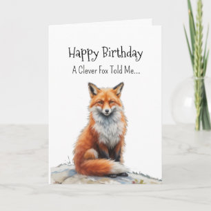 Tarjeta Un animal divertido de cumpleaños de la personalid