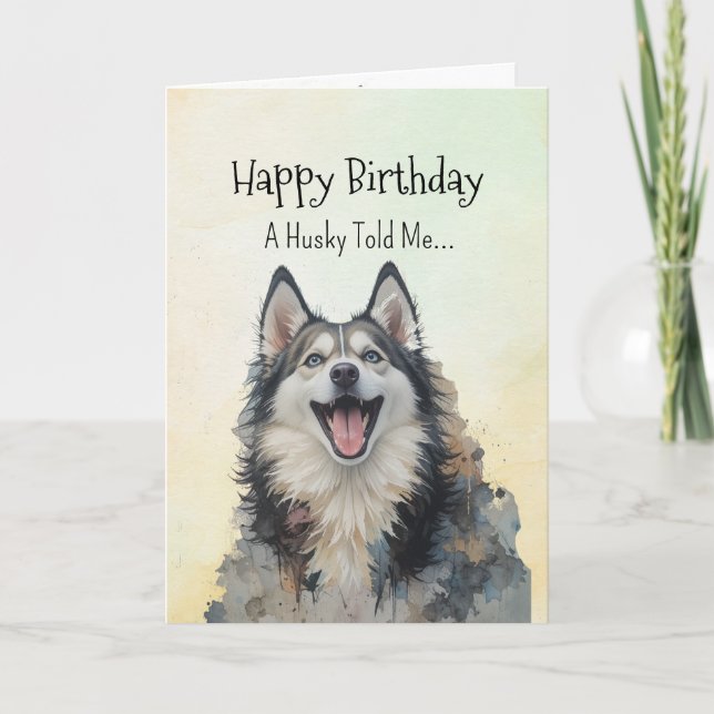Tarjeta Un animal divertido de cumpleaños para la personal (Anverso)