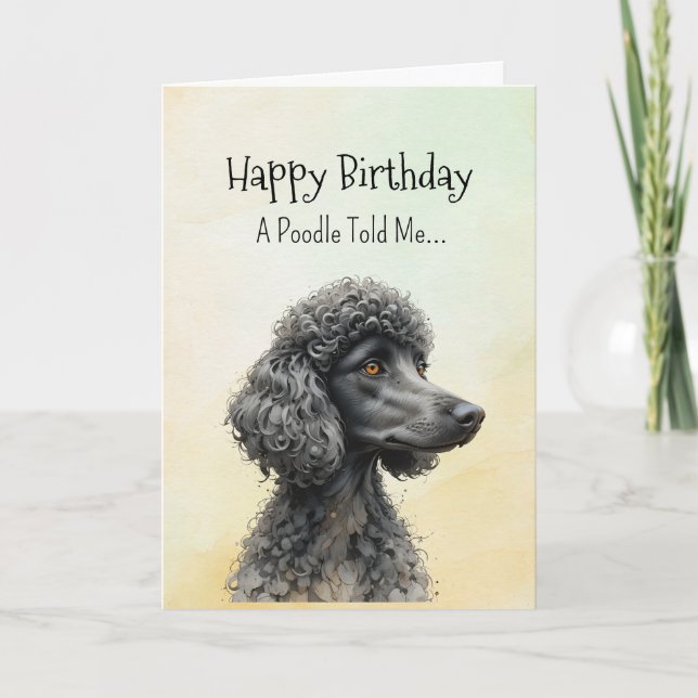 Tarjeta Un animal divertido de cumpleaños para la personal (Anverso)