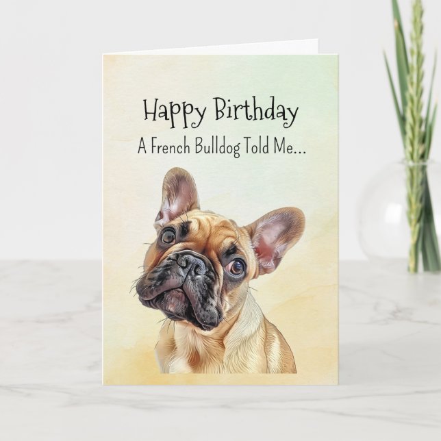 Tarjeta Un animal divertido de cumpleaños para la personal (Anverso)