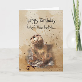 Tarjeta Un animal divertido para el cumpleaños de la perso
