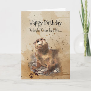 Tarjeta Un animal divertido para el cumpleaños de la perso