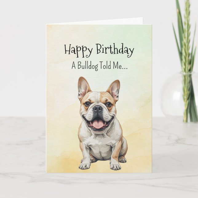 Tarjeta Un animal divertido para el cumpleaños de la perso (Anverso)