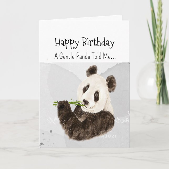 Tarjeta Un animal divertido para el cumpleaños de la perso (Anverso)