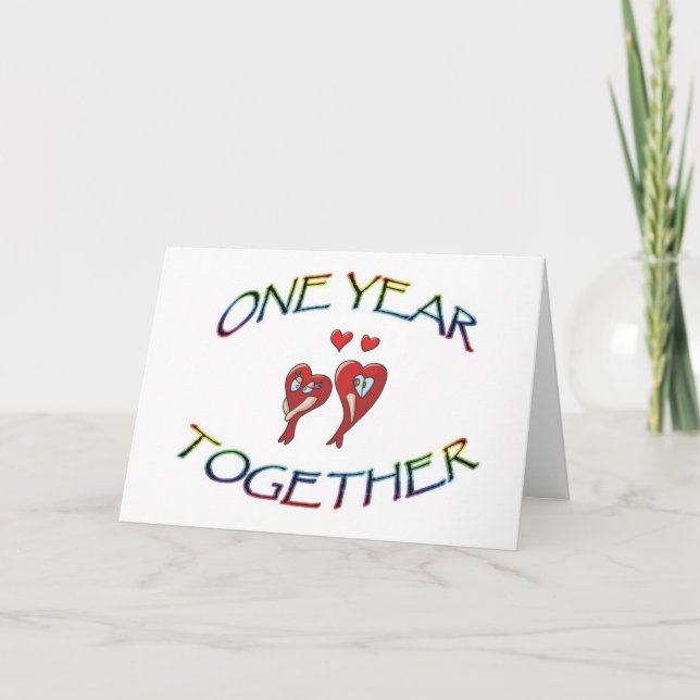 TARJETA UN AÑO JUNTOS (Anverso)