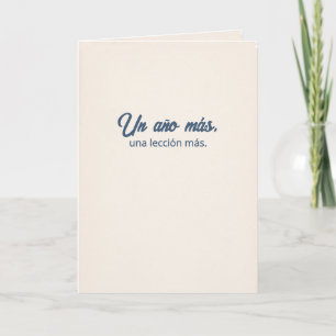 Tarjeta Un Año Más, Una Experiencia Más Cumpleaños de Pa