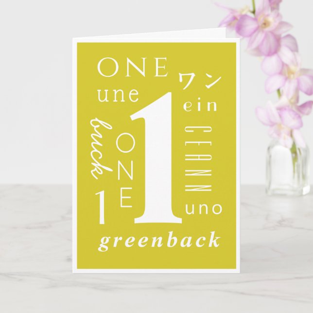 Tarjeta Un año sobrio (Orquídea)