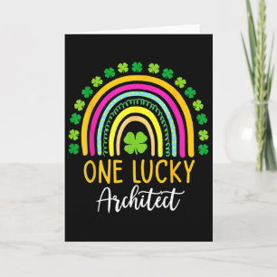 Tarjeta Un Arquitecto Afortunado Día de San Patricio Trébo