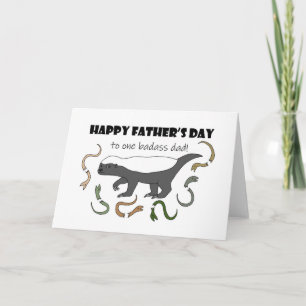 Tarjeta Un Badger de miel para el Día del Padre Divertido