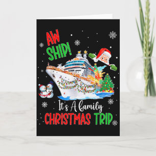 Tarjeta Un barco Es Un Crucero De Navidad Viajes 2025 Fami