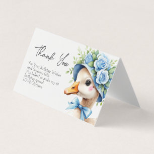 Tarjeta Un bebé bebé de Silly Goose gracias