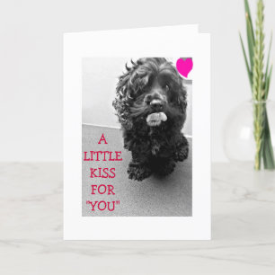 TARJETA UN BESO Y UN DESEO-TU CUMPLEAÑOS DICE DOGGIE