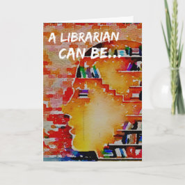 Tarjeta ¡Un bibliotecario puede ser… un notecard!