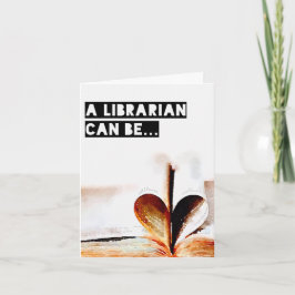 Tarjeta ¡Un bibliotecario puede ser... un tutor!
