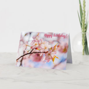 Tarjeta Un Bonito Montón De Flores De Sakura Sobre Un Fond