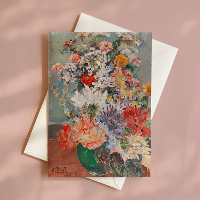 Tarjeta Un Bouquet de flores de verano | August Rieger (Subido por el creador)