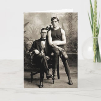 Tarjeta Un boxeador y su caballero