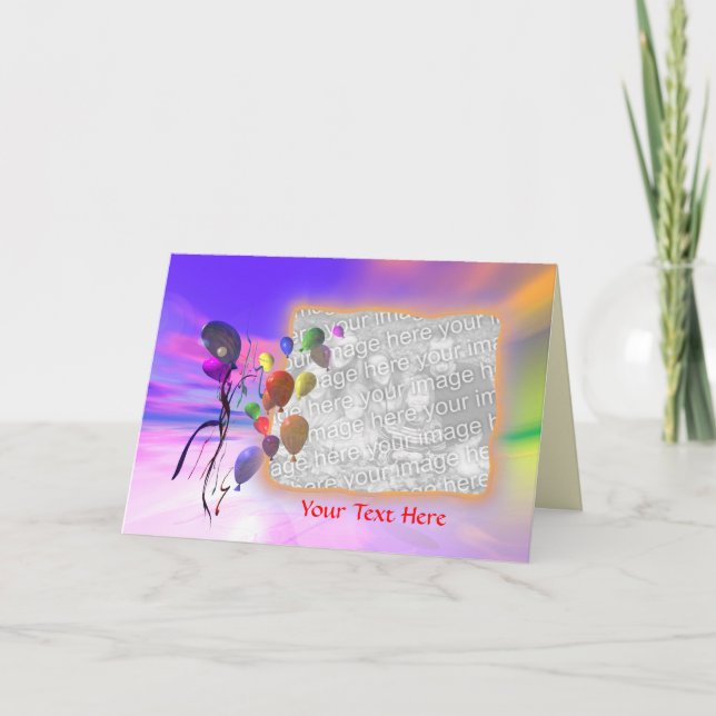 Tarjeta Un brillante cumpleaños nuevo (foto) (Anverso)