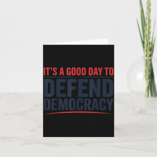 Tarjeta un Buen Día para Defender la Democracia Diseño Pat