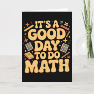 Tarjeta Un Buen Día Para Hacer Amante De Las Matemáticas P