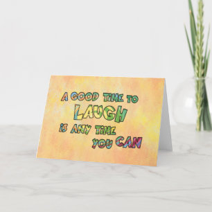 Tarjeta UN BUEN TiME PARA REÍR ES QUE TiME PUEDES