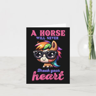 Tarjeta Un Caballo Nunca Romperá Su Corazón En Ecuestre H