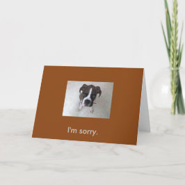Tarjeta Un cachorro de Boxer, lo siento.