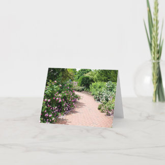 Tarjeta Un camino de jardín Rosa