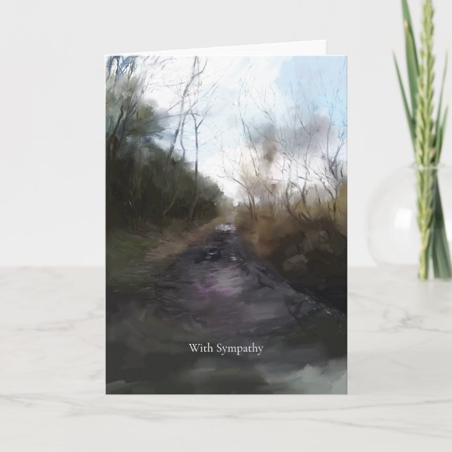 Tarjeta Un camino para llegar a la carta de solidaridad co (Anverso)