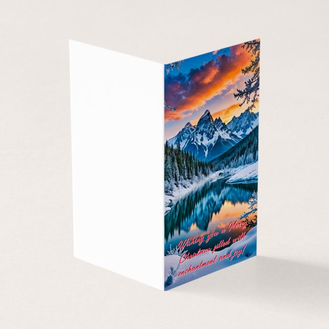 Tarjeta Un caprichoso invierno maravilla (Exterior)