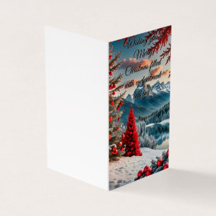 Tarjeta Un caprichoso invierno maravilla