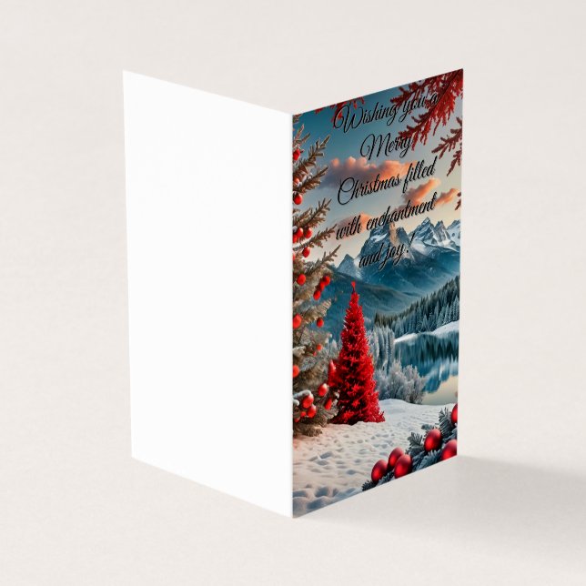 Tarjeta Un caprichoso país de las maravillas de invierno (Exterior)