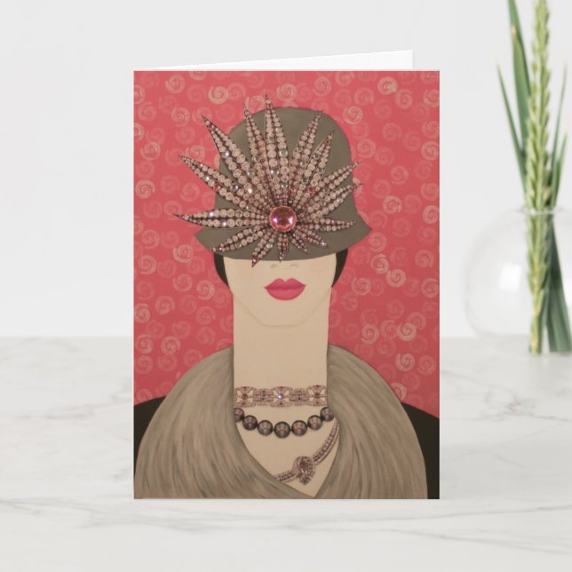 Tarjeta Un Chica BF: Sorprendente pintura original (Anverso)