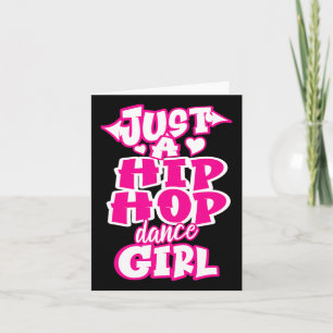 Tarjeta Un Chica De Baile De Hip Hop Bailarina De Baile Da