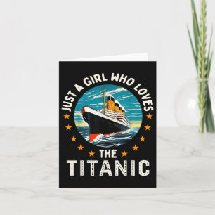 Tarjeta Un Chica Que Ama A Los Chicas Titanic De Rms