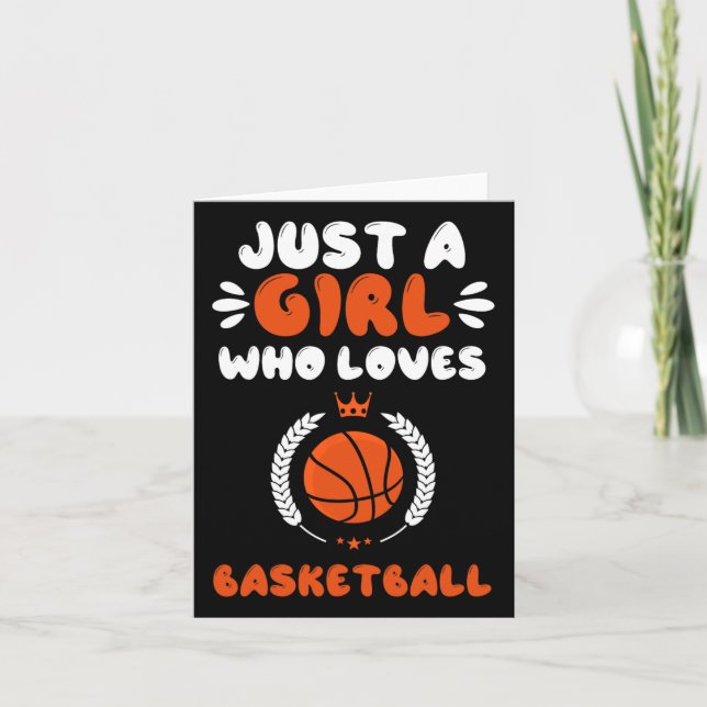 Tarjeta Un Chica que ama el baloncesto (Anverso)